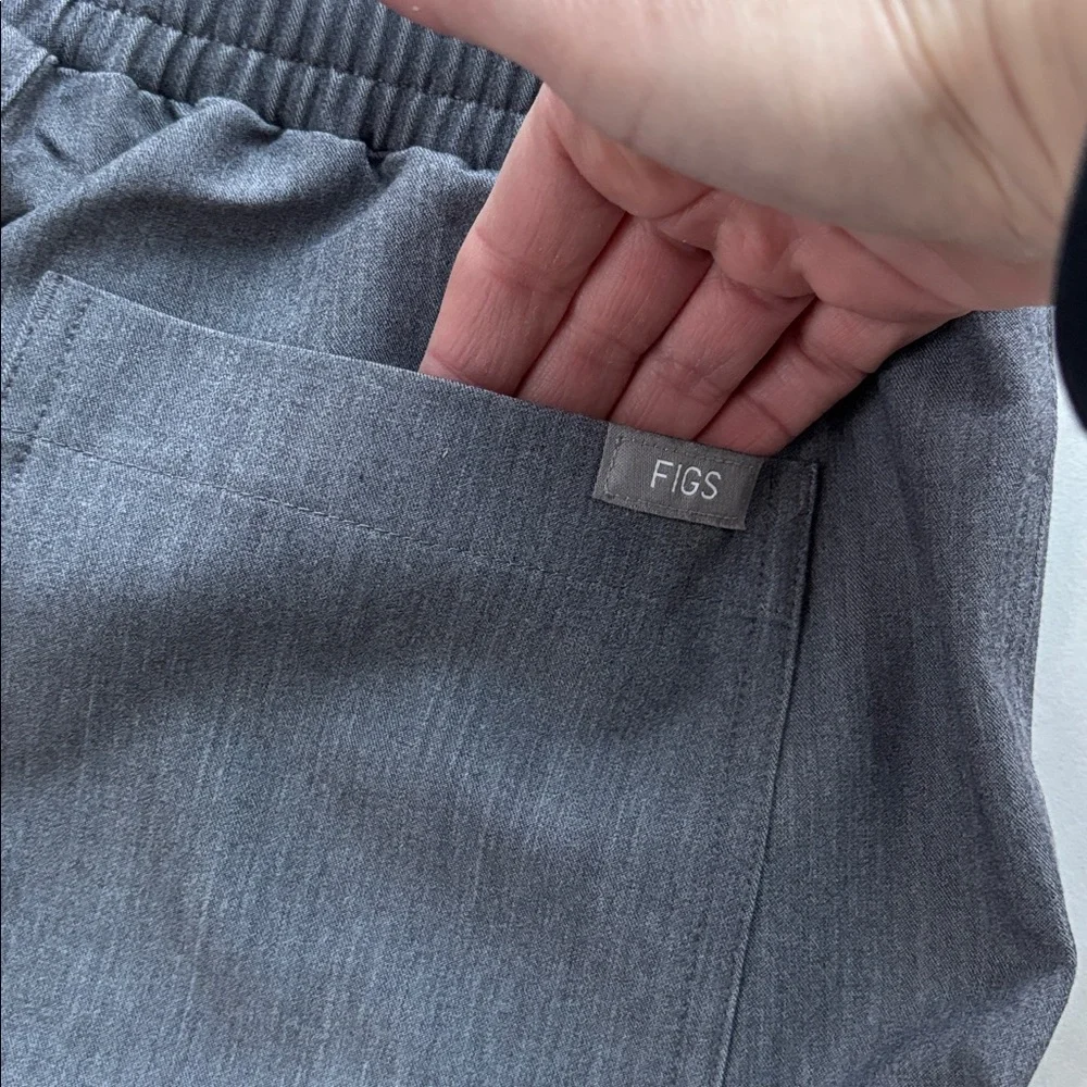 Figs NWT Yola Elastic Waistband Skinny Scrub Pants™ Graphite/Teal XXS/T